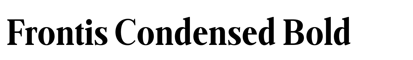Frontis Condensed Bold